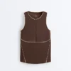 Comfortlux Piping Sleeveless Tank Top Comfortlux Piping Sleeveless Tank Top