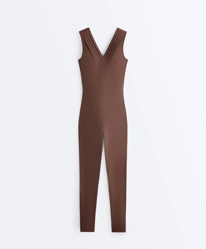 Comfortlux Pleated Long Jumpsuit Comfortlux Pleated Long Jumpsuit