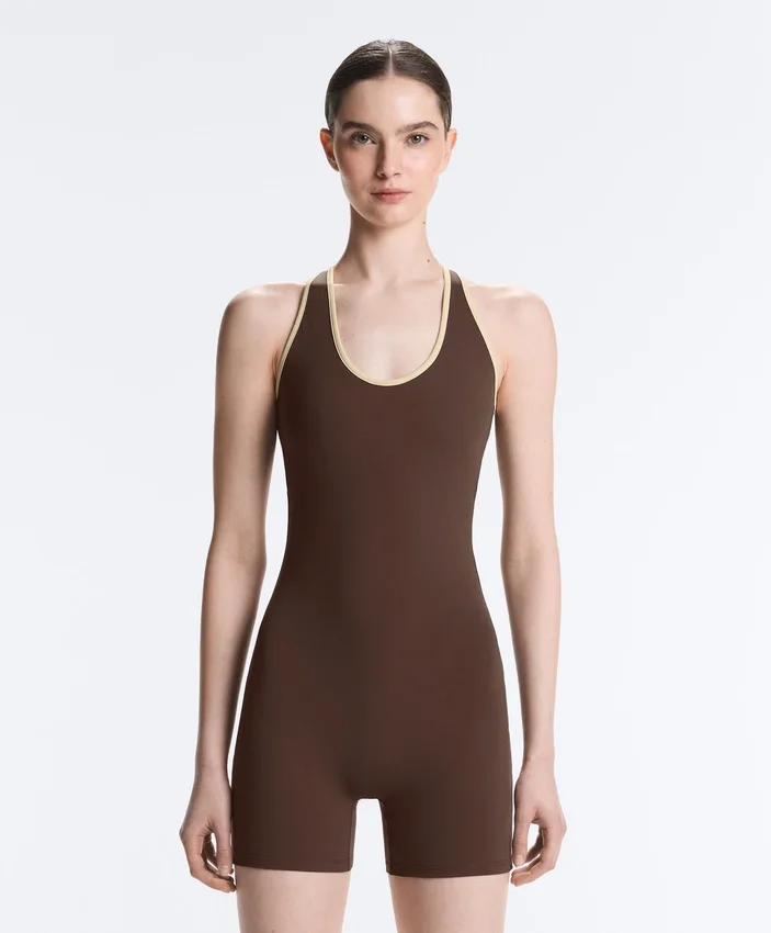 Comfortlux Short Contrast Jumpsuit Comfortlux Short Contrast Jumpsuit