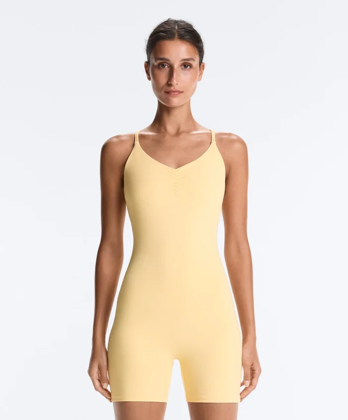 Comfortlux Short Jumpsuit with Knot Detail Comfortlux Short Jumpsuit with Knot Detail