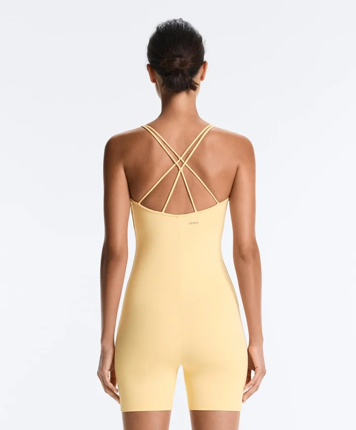 Comfortlux Short Jumpsuit with Knot Detail Comfortlux Short Jumpsuit with Knot Detail