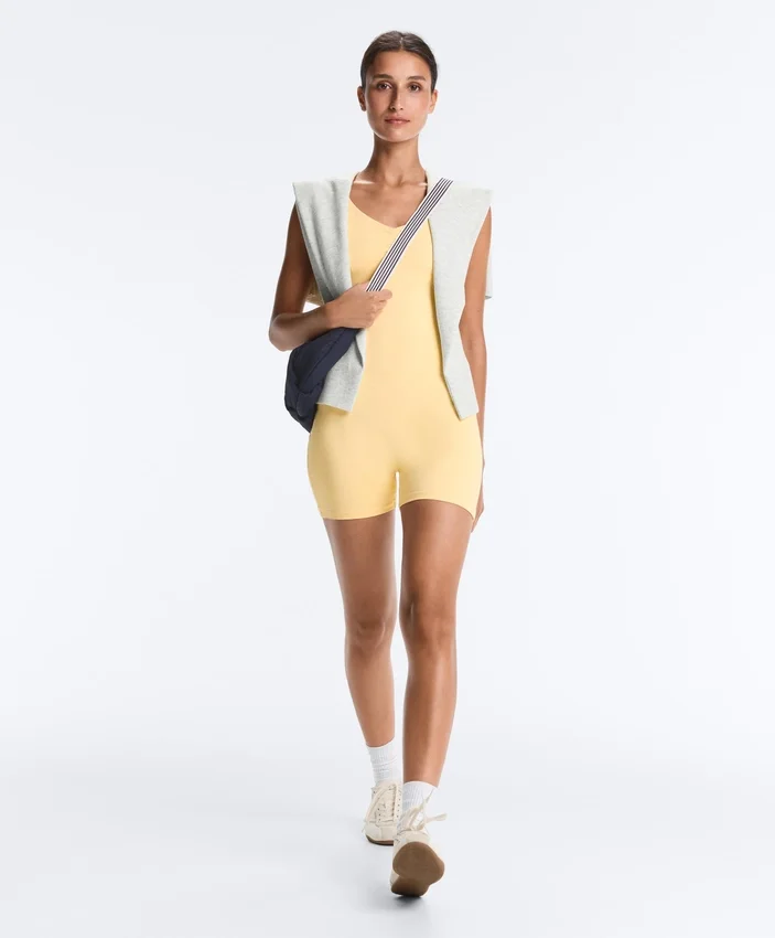 Comfortlux Short Jumpsuit with Knot Detail Comfortlux Short Jumpsuit with Knot Detail
