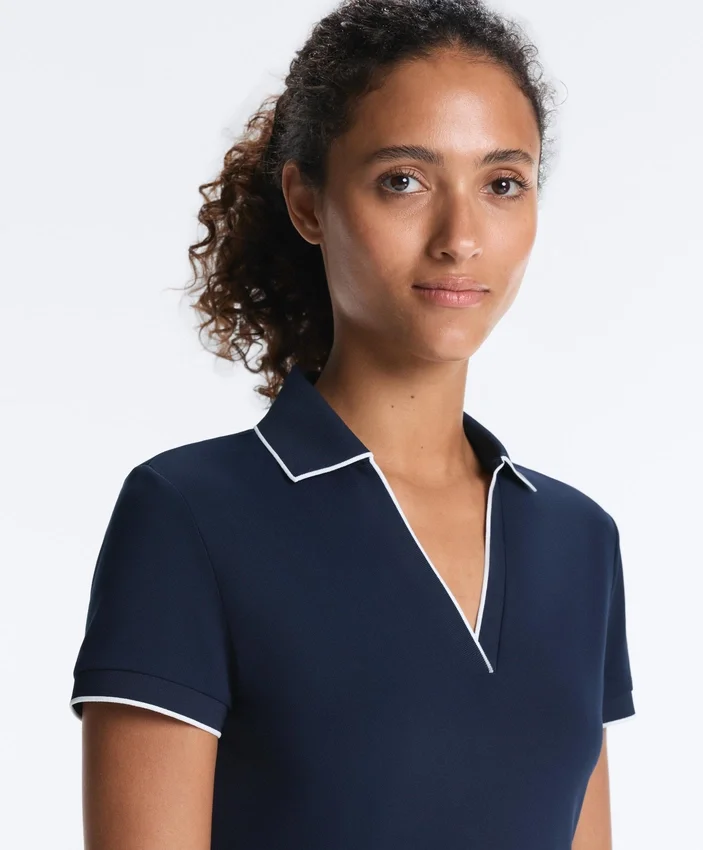 Comfortlux Short-Sleeve Piping Polo Shirt Comfortlux Short-Sleeve Piping Polo Shirt