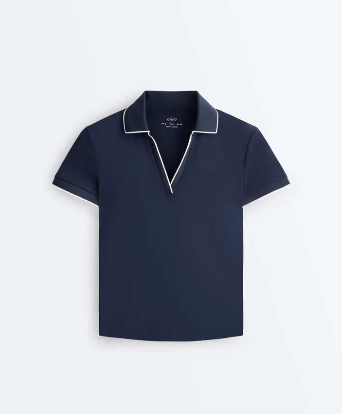 Comfortlux Short-Sleeve Piping Polo Shirt Comfortlux Short-Sleeve Piping Polo Shirt