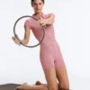 Comfortlux Striped Short Jumpsuit