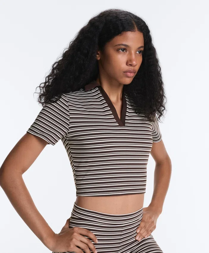 Comfortlux Striped Short-Sleeve Polo Shirt Comfortlux Striped Short-Sleeve Polo Shirt