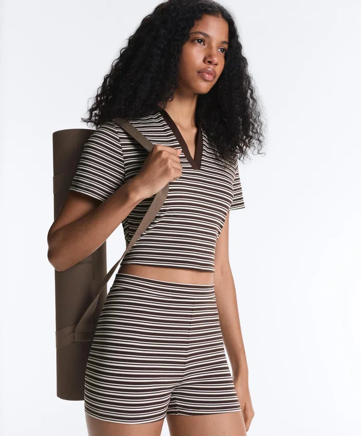 Comfortlux Striped Short-Sleeve Polo Shirt Comfortlux Striped Short-Sleeve Polo Shirt