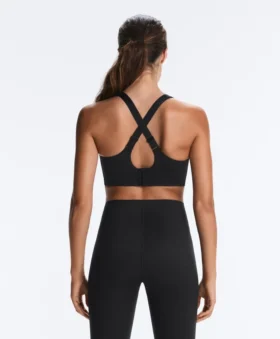 Compressive Cross-Back Sports Bra with Firm Support