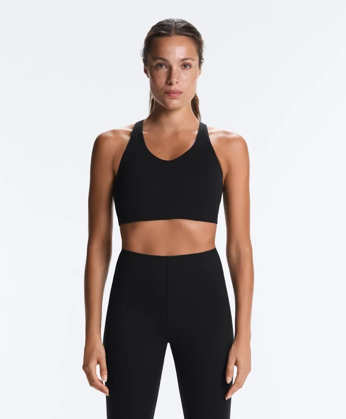 Compressive Cross-Back Sports Bra with Firm Support Compressive Cross-Back Sports Bra with Firm Support