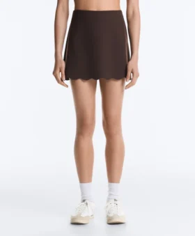 Compressive High-Rise Wavy Short Skirt Compressive High-Rise Wavy Short Skirt