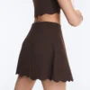 Compressive High-Rise Wavy Short Skirt