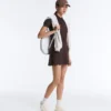 Compressive High-Rise Wavy Short Skirt