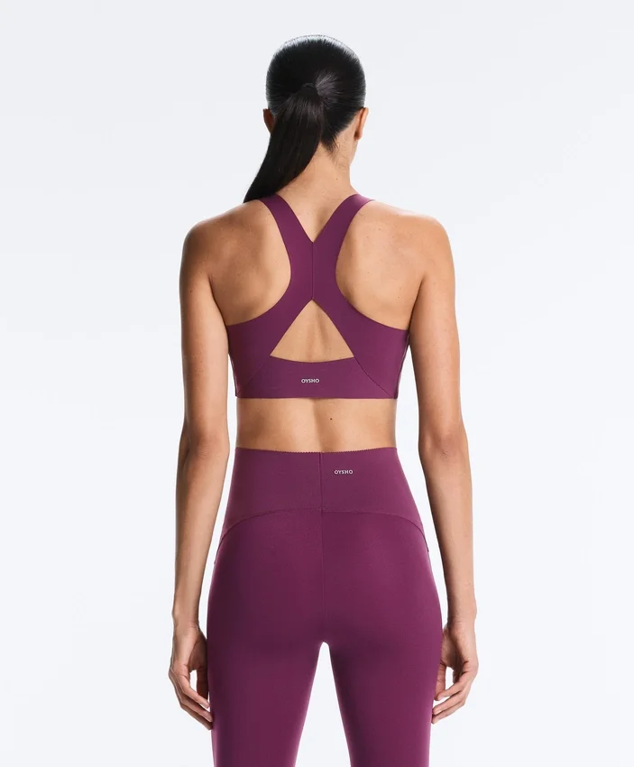 Compressive Medium-Support Bra with Cups Compressive Medium-Support Bra with Cups