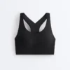 Compressive Medium-Support Bra with Cups