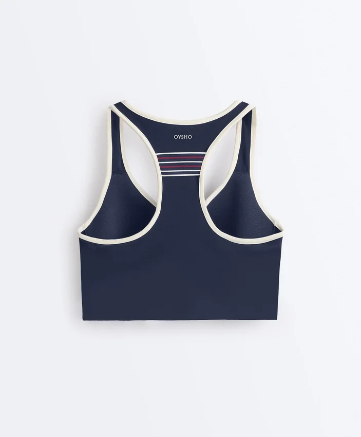 Compressive Medium Support Sports Bra with Rubber Cups Compressive Medium Support Sports Bra with Rubber Cups