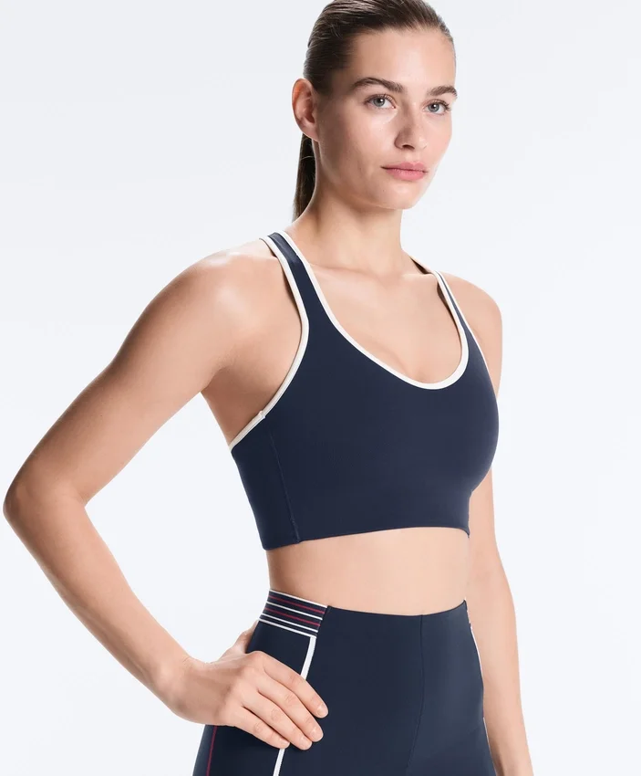 Compressive Medium Support Sports Bra with Rubber Cups Compressive Medium Support Sports Bra with Rubber Cups