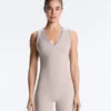 Contrast Compressive Short Jumpsuit Contrast Compressive Short Jumpsuit