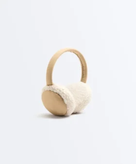Contrast Faux Shearling Ear Muffs