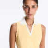 Contrast Sleeveless Comfortlux Polo Shirt Contrast Sleeveless Comfortlux Polo Shirt