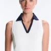 Contrast Sleeveless Comfortlux Polo Shirt Contrast Sleeveless Comfortlux Polo Shirt