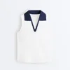 Contrast Sleeveless Comfortlux Polo Shirt Contrast Sleeveless Comfortlux Polo Shirt