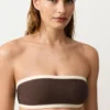 Contrast Trim Bandeau Bikini Contrast Trim Bandeau Bikini