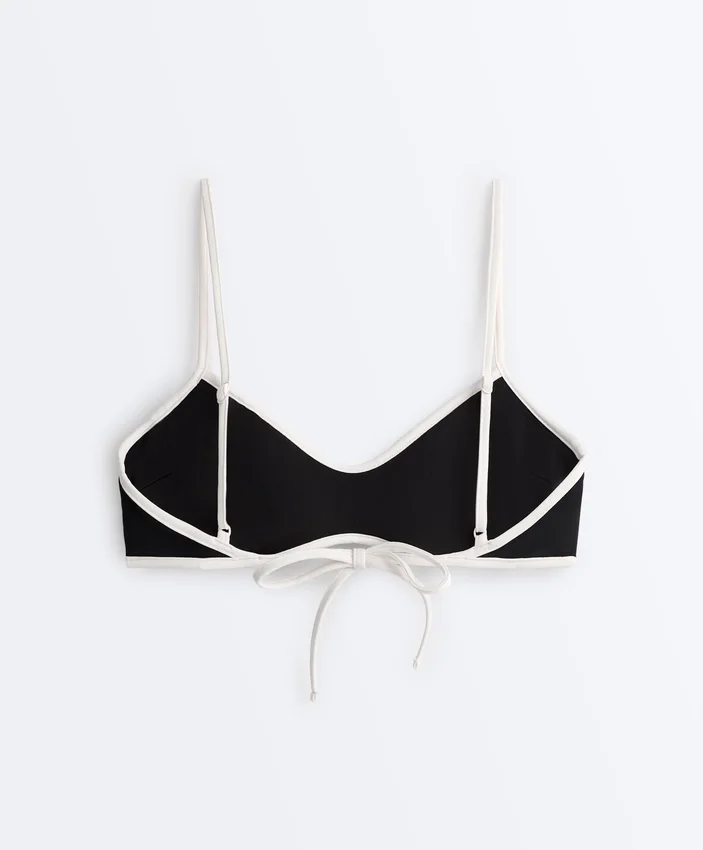 Contrast Trim Bikini Top Contrast Trim Bikini Top