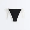Contrast Trim Medium-Coverage Tie Bikini Briefs Contrast Trim Medium-Coverage Tie Bikini Briefs