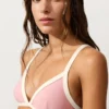 Contrast Trim Triangle Bikini Top Contrast Trim Triangle Bikini Top