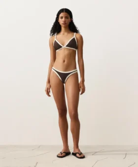 Contrast Trim U-Cut Medium-Coverage Bikini Briefs