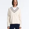 Contrast V-Neck Knit Jumper Contrast V-Neck Knit Jumper