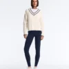 Contrast V-Neck Knit Jumper Contrast V-Neck Knit Jumper