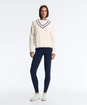 Contrast V-Neck Knit Jumper Contrast V-Neck Knit Jumper