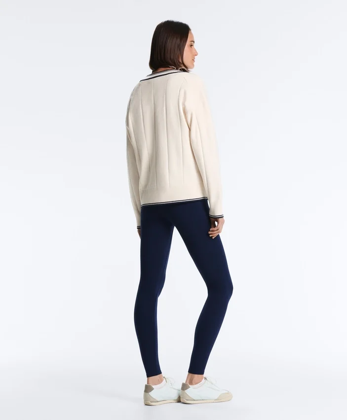 Contrast V-Neck Knit Jumper Contrast V-Neck Knit Jumper