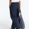 Cotton Blend Balloon Trousers