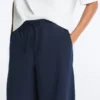Cotton Blend Balloon Trousers