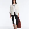 Cotton Blend Check Long Sleeve Shirt