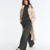 Cotton Blend Fleece High Neck Jacket