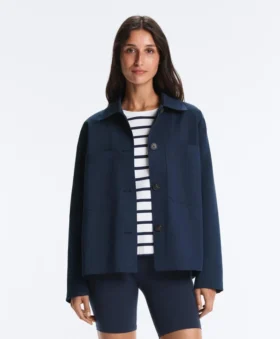 Cotton Blend Pocket Jacket