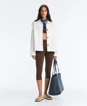 Cotton Blend Pocket Jacket