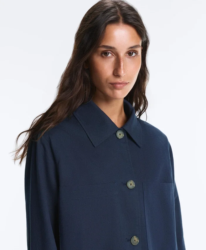 Cotton Blend Pocket Jacket Cotton Blend Pocket Jacket