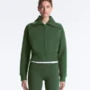 Cotton Blend Raised Neck Jacket Cotton Blend Raised Neck Jacket