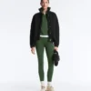 Cotton Blend Raised Neck Jacket Cotton Blend Raised Neck Jacket