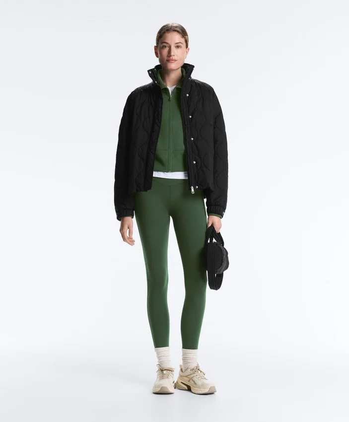 Cotton Blend Raised Neck Jacket Cotton Blend Raised Neck Jacket