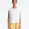 Cotton Blend Sleeveless T-Shirt Cotton Blend Sleeveless T-Shirt