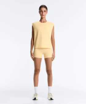 Cotton Blend Sleeveless T-Shirt