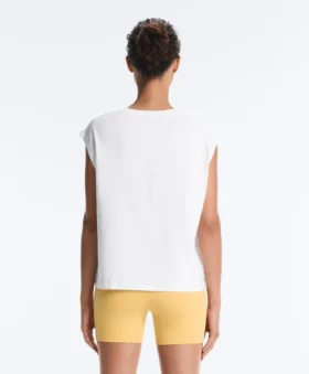 Cotton Blend Sleeveless T-Shirt Cotton Blend Sleeveless T-Shirt