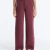 Cotton Blend Straight-Leg Trousers