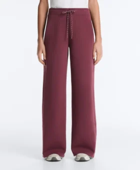 Cotton Blend Straight-Leg Trousers