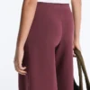 Cotton Blend Straight-Leg Trousers
